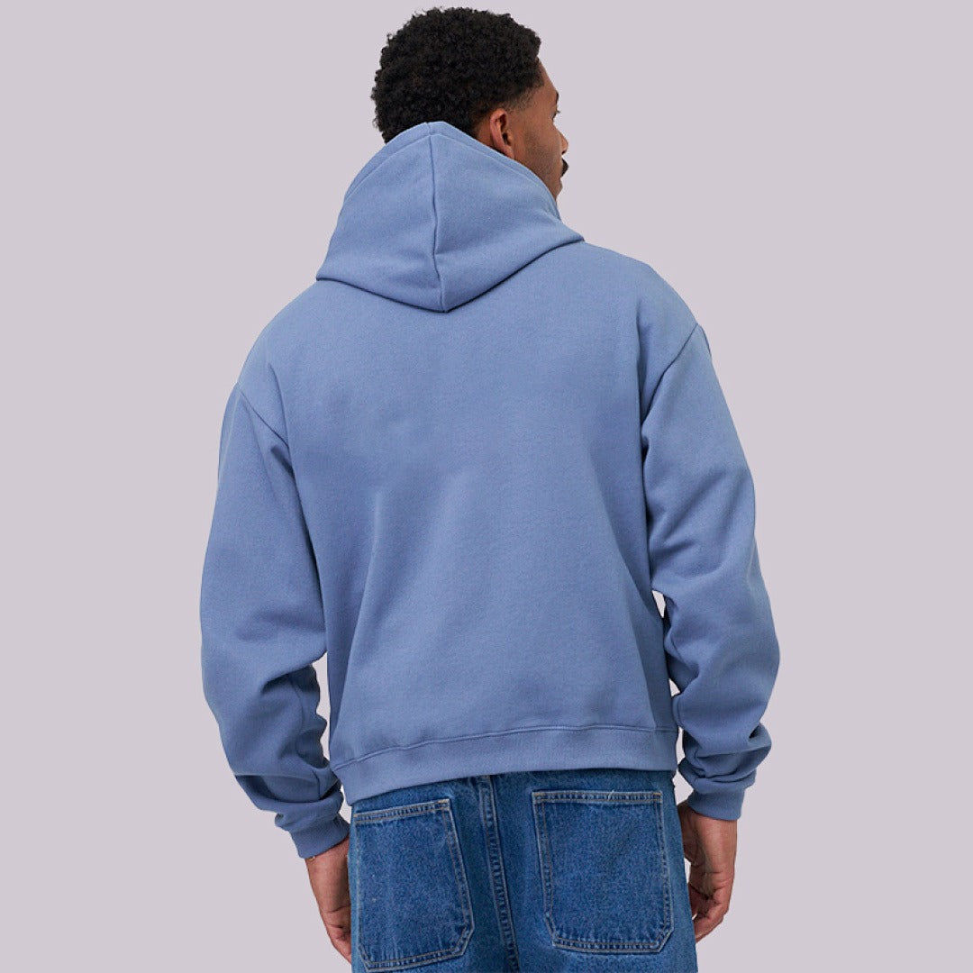 Zipper hooded sweatshirt