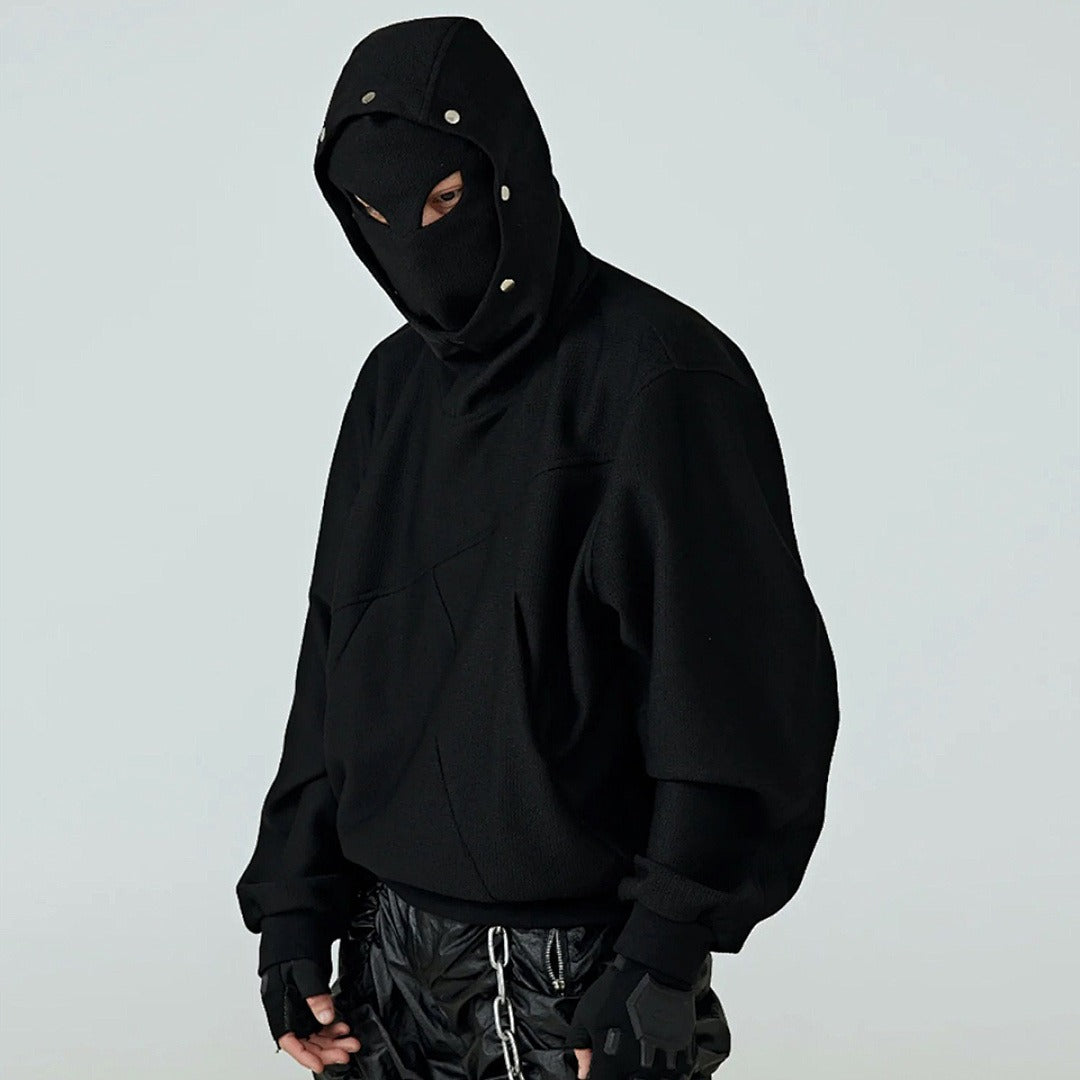 Unisex Streetwear Hoodie Double Hood