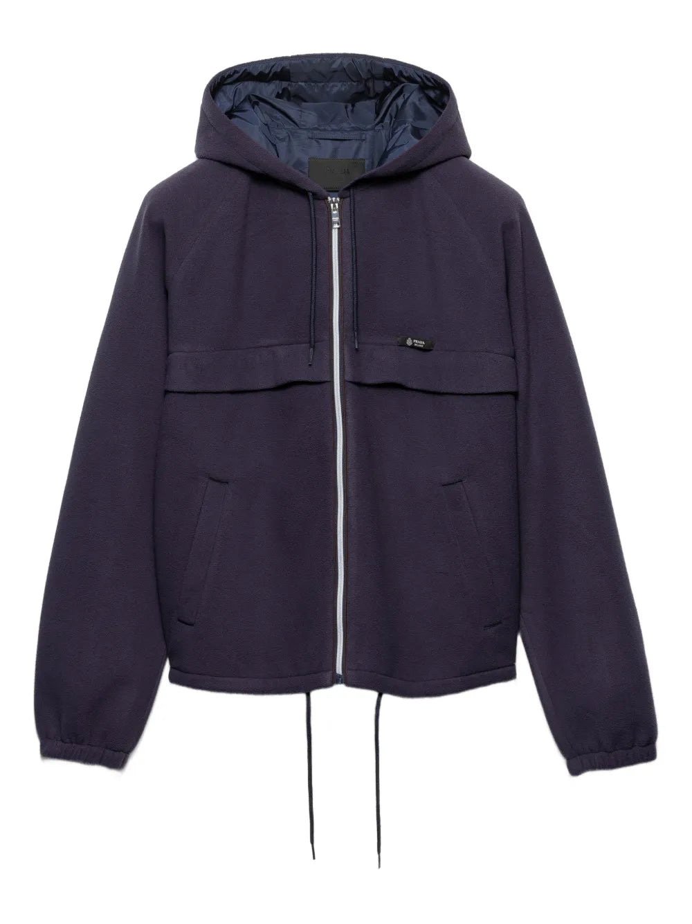 Prada Hooded Raglan Jacket - Grey