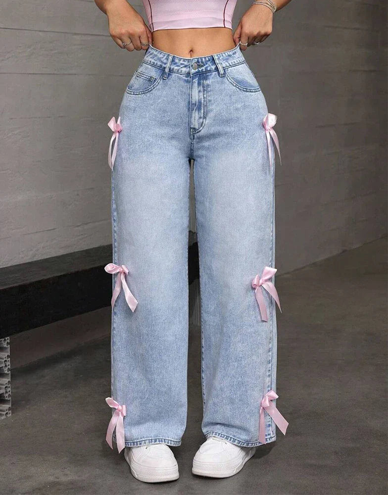 Women's Wide Leg Denim Pants