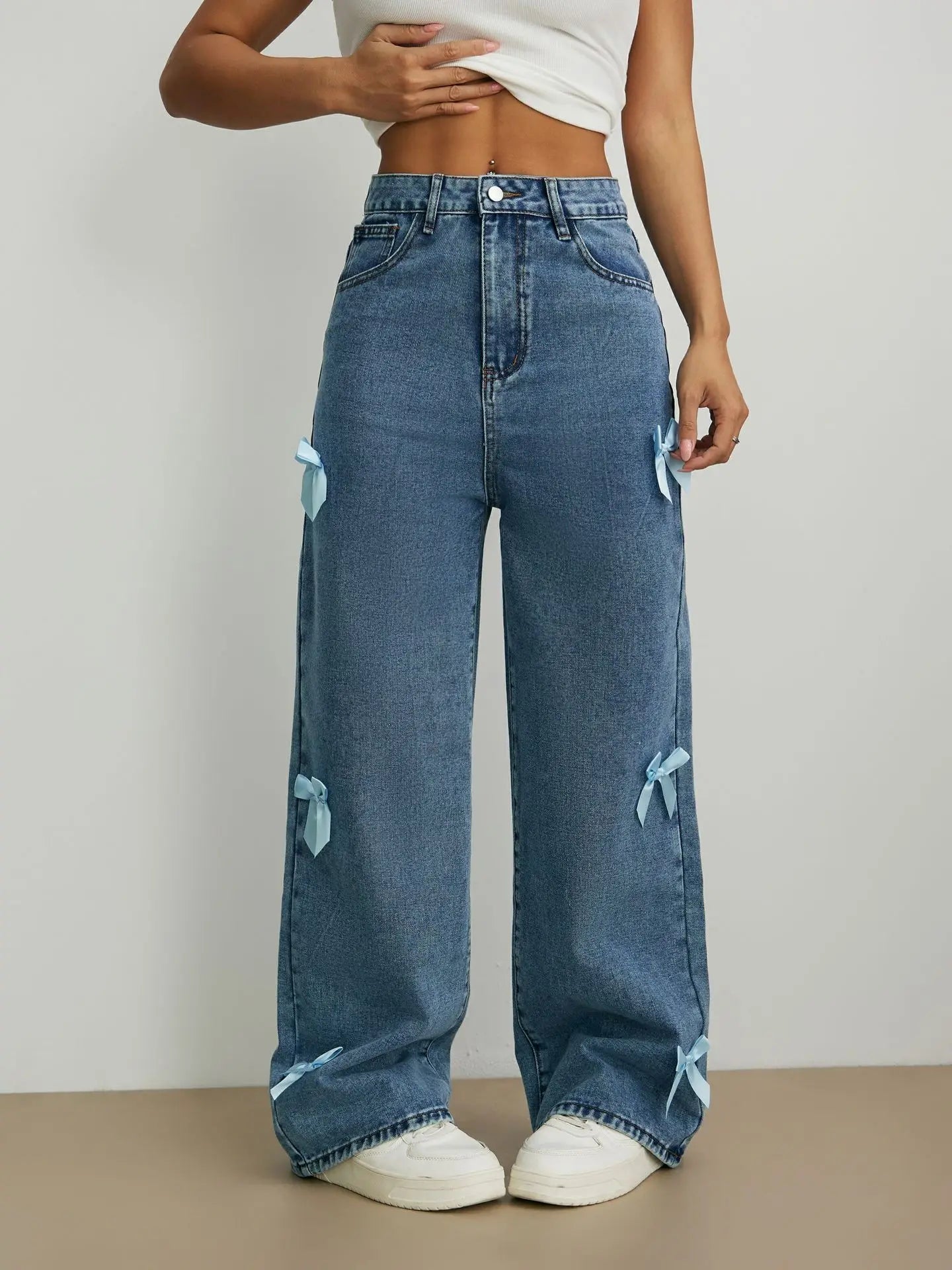 Women's Wide Leg Denim Pants
