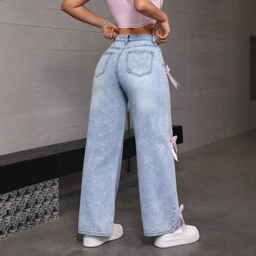 Women's Wide Leg Denim Pants