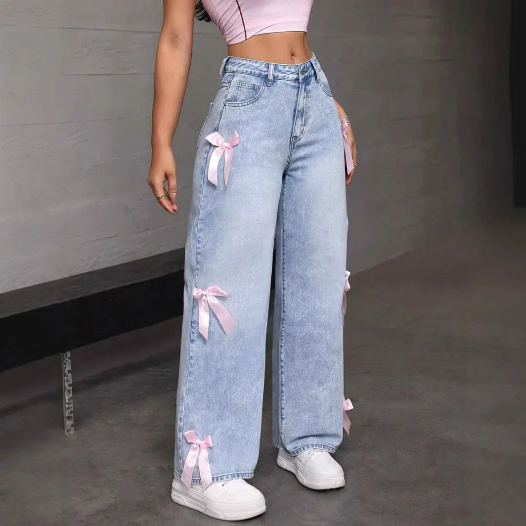 Women's Wide Leg Denim Pants