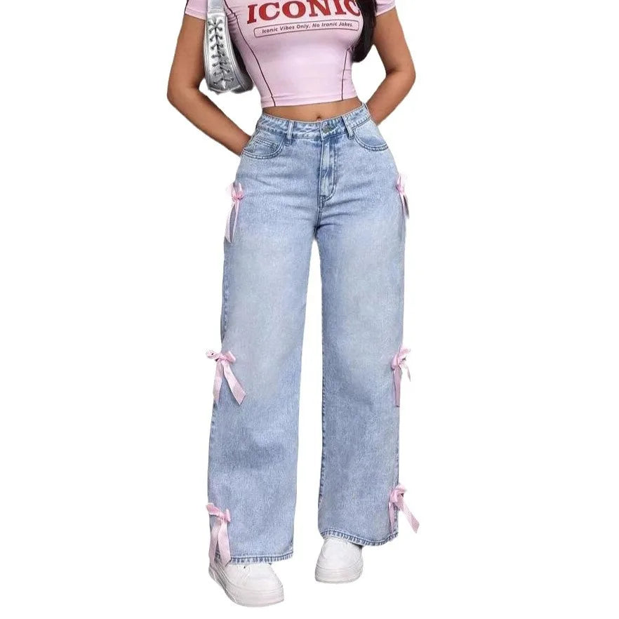 Women's Wide Leg Denim Pants