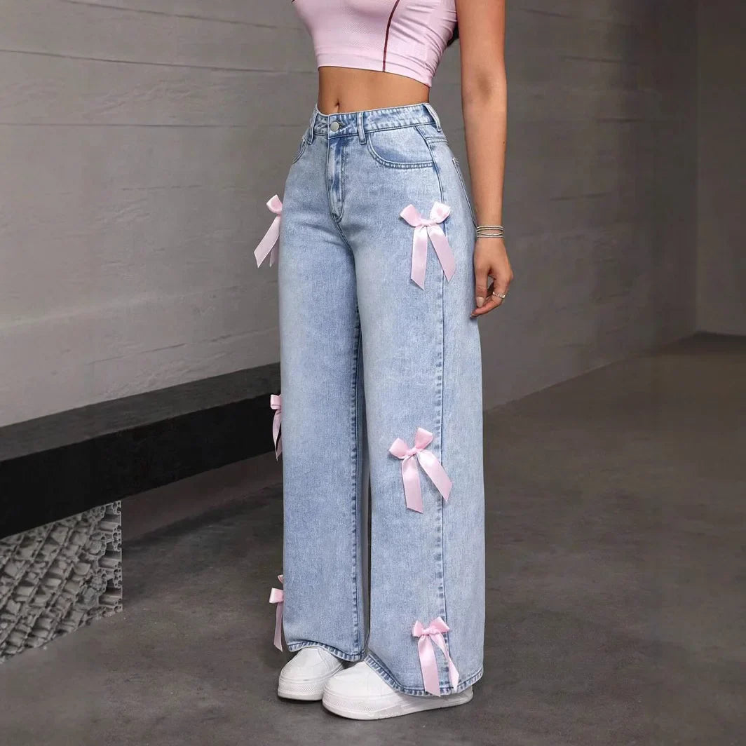 Women's Wide Leg Denim Pants