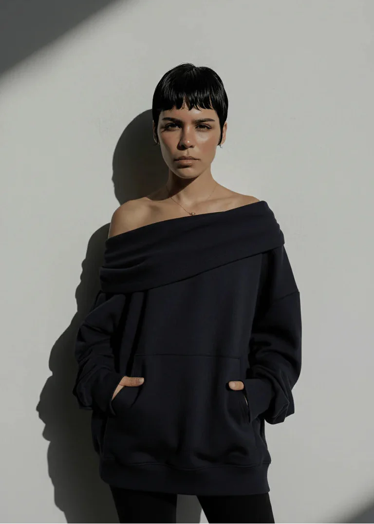 DROP SHOULDER HOODIE