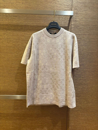 Full Jacquard Knit Short Sleeve