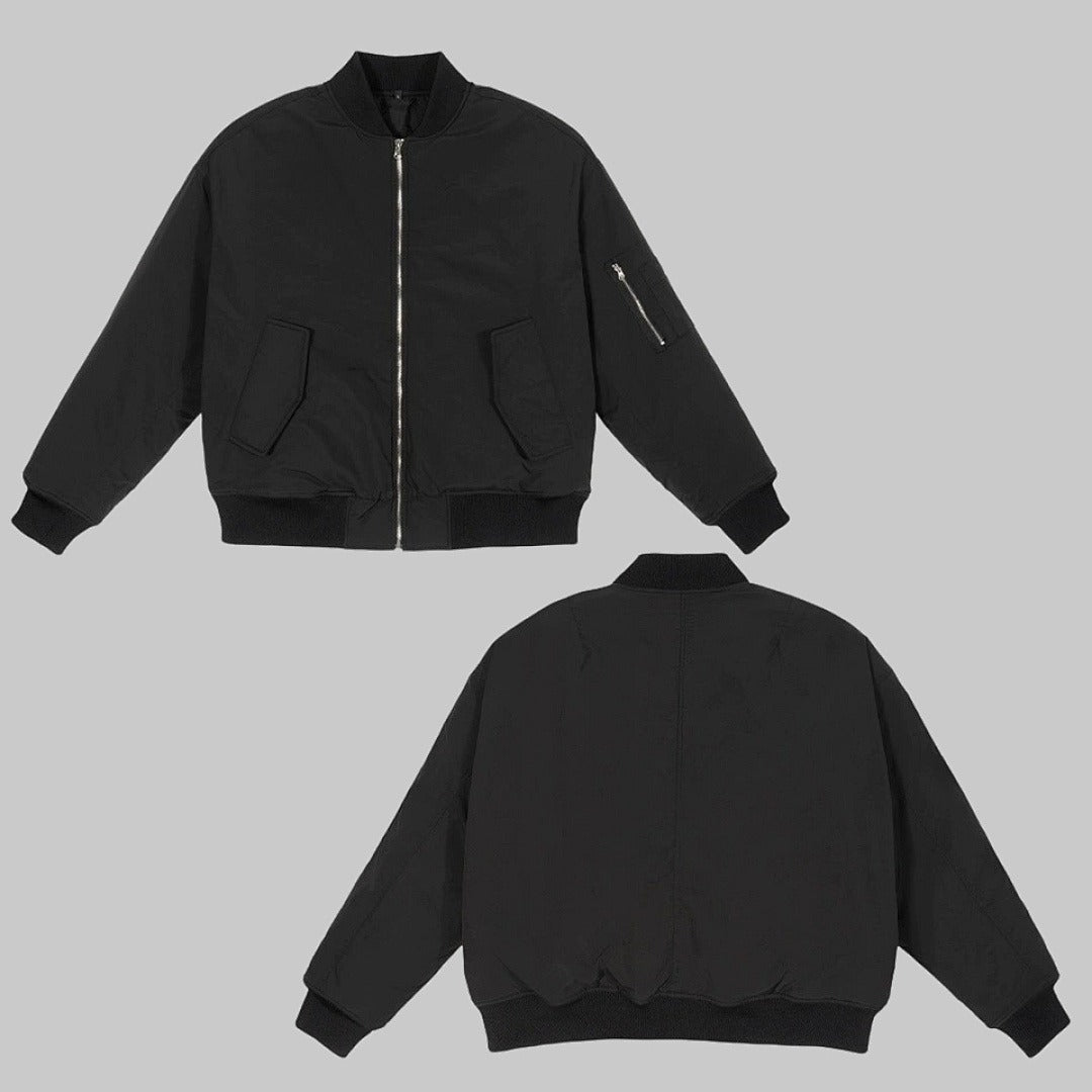 Cropped Bomber Jacket
