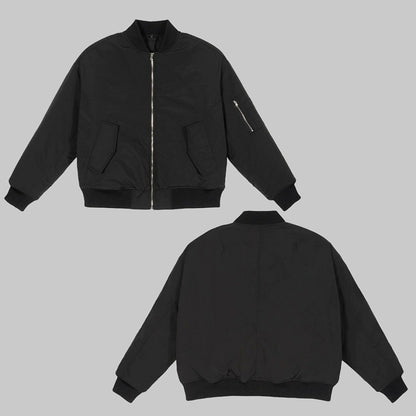 Cropped Bomber Jacket