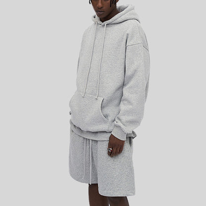 Blank Men's 100% Cotton Heavyweight Streetwear Hoodie