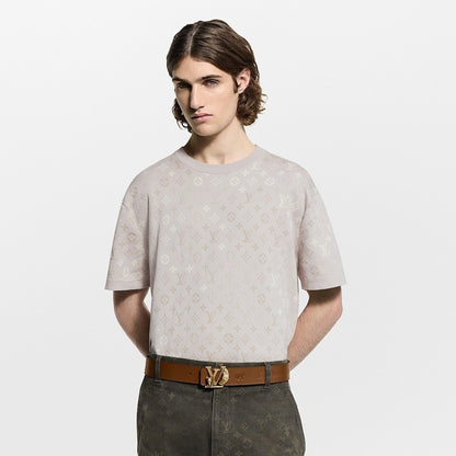 Full Jacquard Knit Short Sleeve