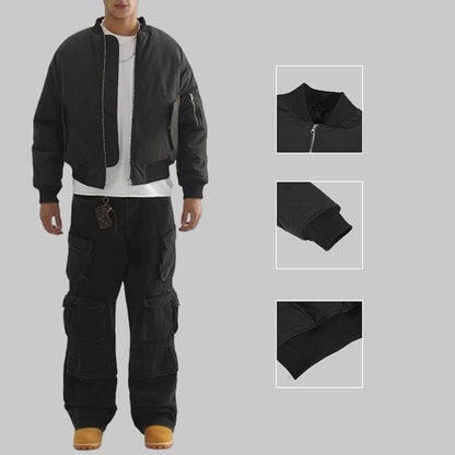 Cropped Bomber Jacket
