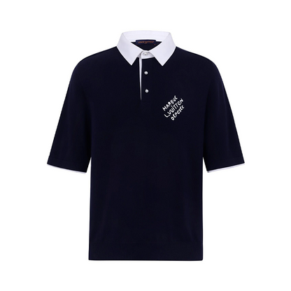 Button-Down Pullover Short-Sleeved Polo Shirt