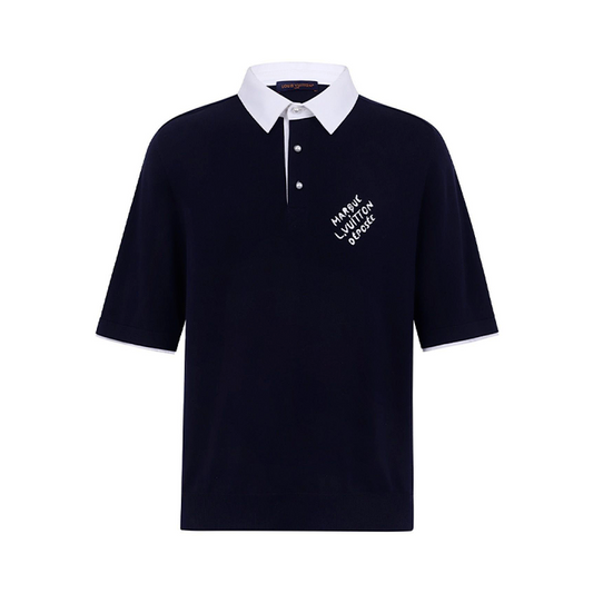 Button-Down Pullover Short-Sleeved Polo Shirt