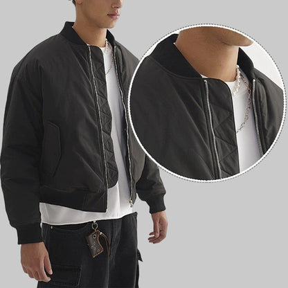 Cropped Bomber Jacket