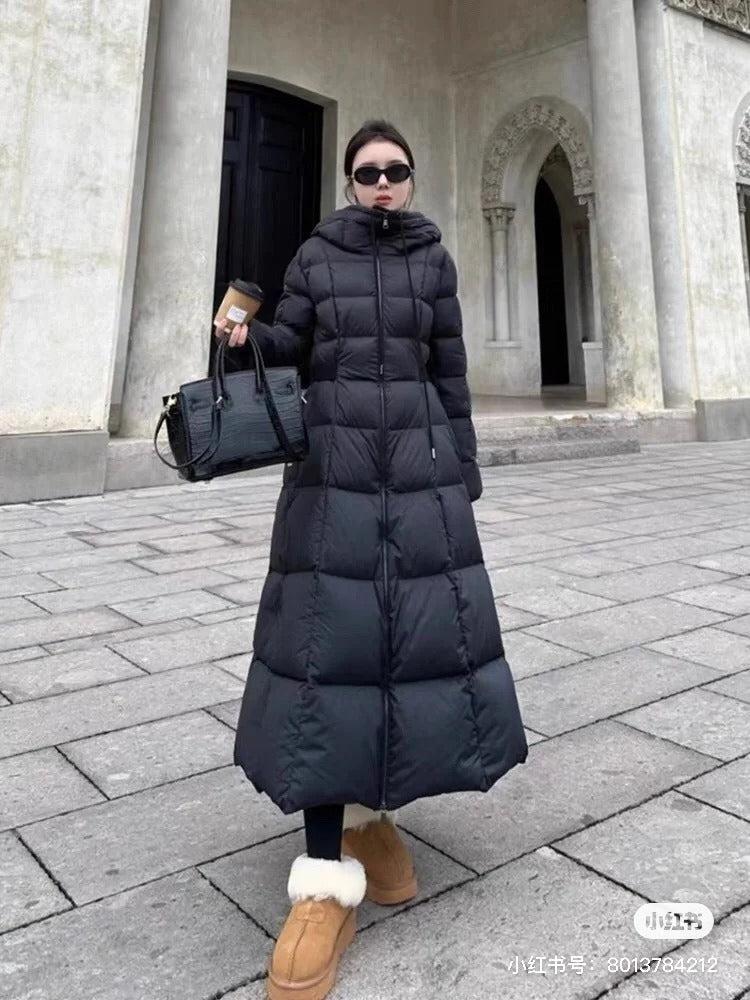Faucon Long White Goose Down Coat Women
