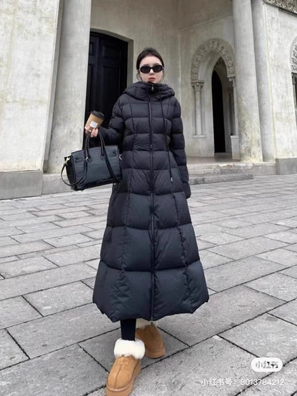 Faucon Long White Goose Down Coat Women