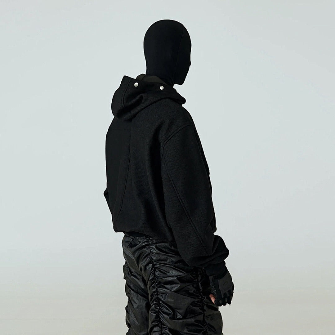 Unisex Streetwear Hoodie Double Hood