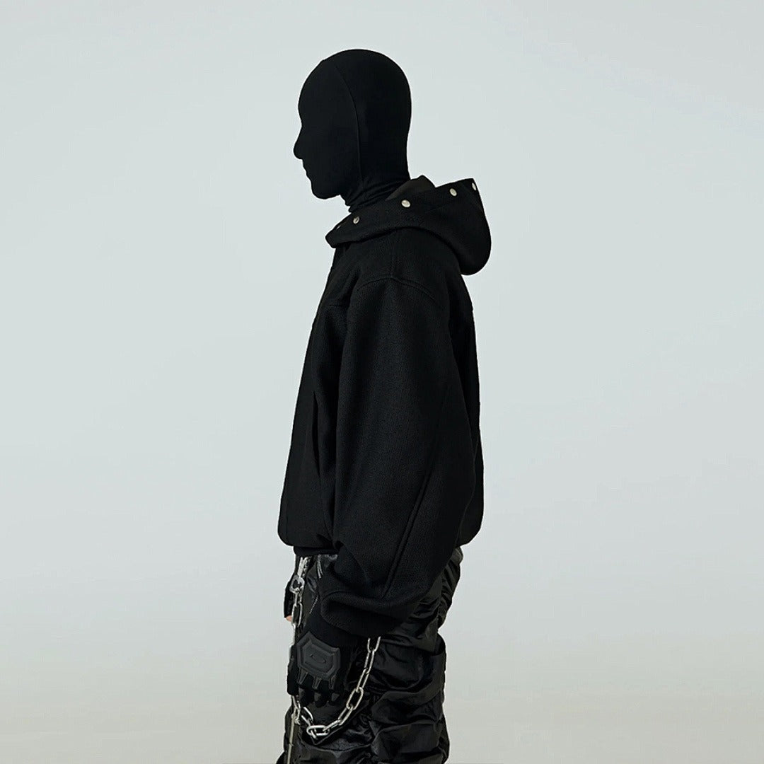 Unisex Streetwear Hoodie Double Hood