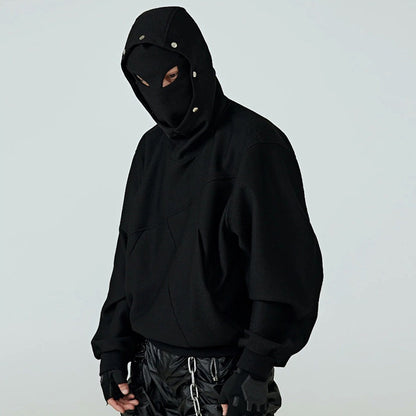 Unisex Streetwear Hoodie Double Hood