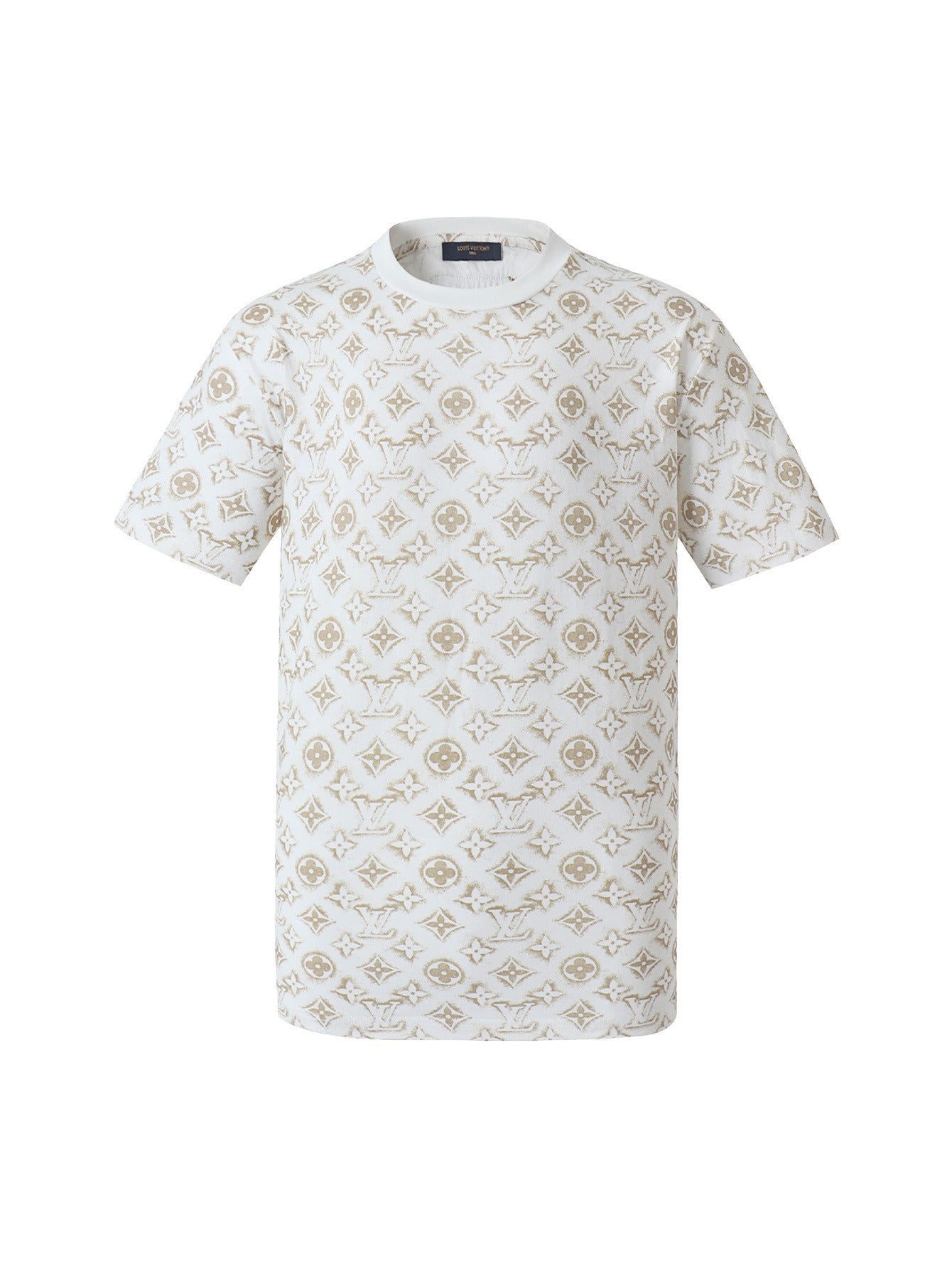 Louis Vuitton Full Print Round Neck Short Sleeves