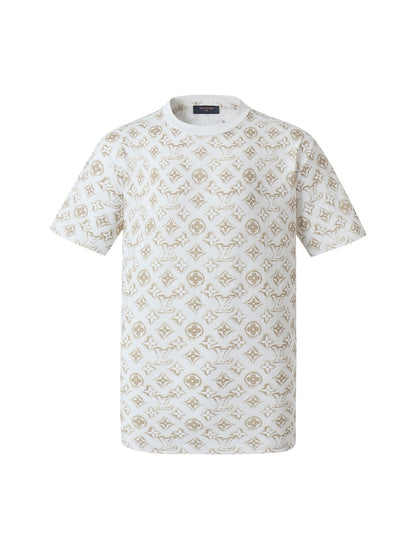 Louis Vuitton Full Print Round Neck Short Sleeves
