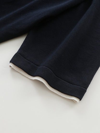 Button-Down Pullover Short-Sleeved Polo Shirt
