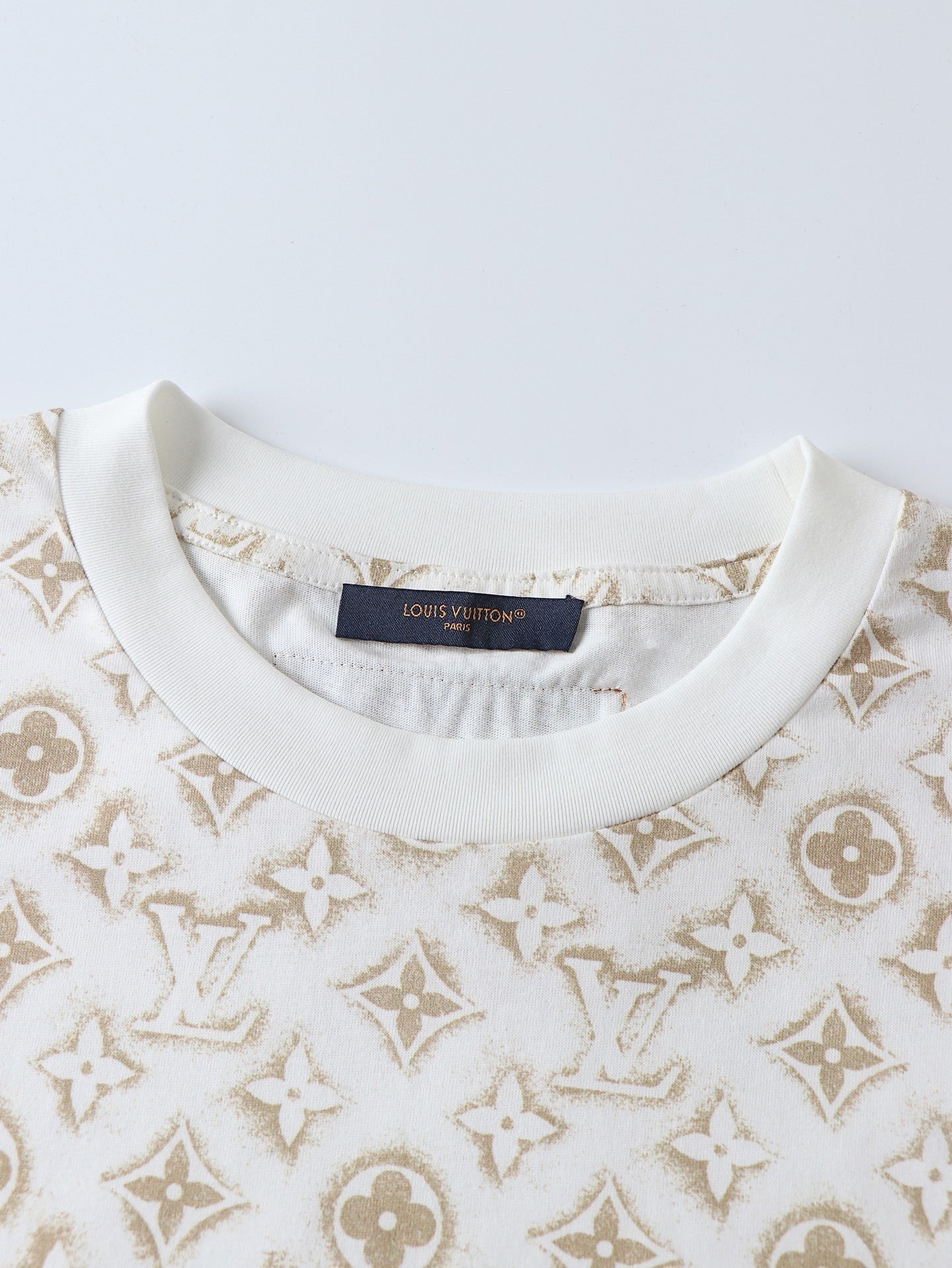 Louis Vuitton Full Print Round Neck Short Sleeves