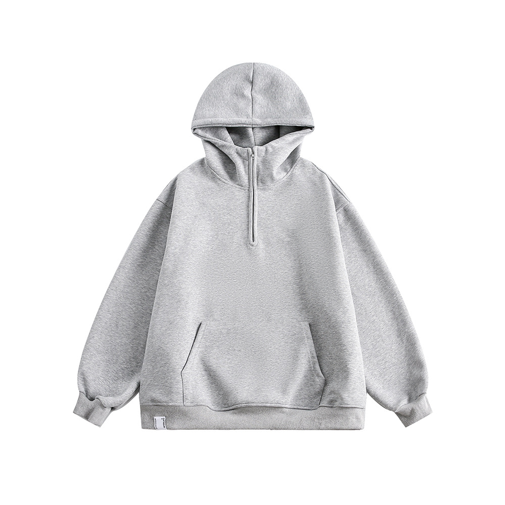 Unisex Stand-up collar hoodie