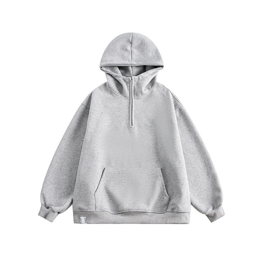 Unisex Stand-up collar hoodie