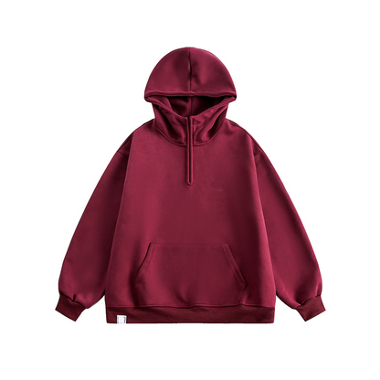 Unisex Stand-up collar hoodie