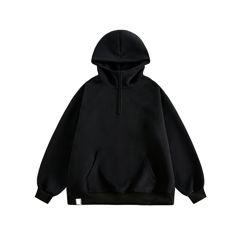 Unisex Stand-up collar hoodie