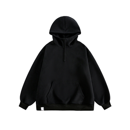 Unisex Stand-up collar hoodie