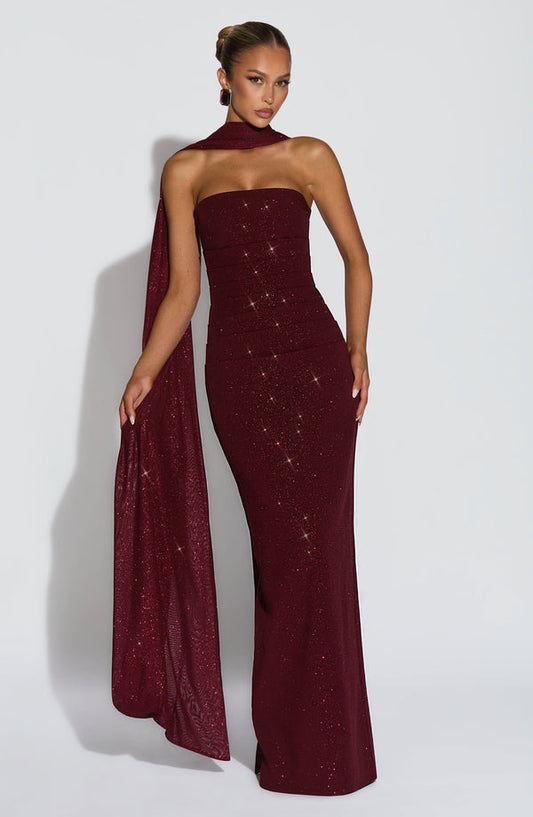 maroon dress for date